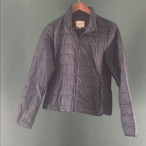 LOFT Navy Quilted Jacket